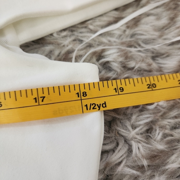 Free‎ People Off To The Races Off The Shoulder Bodysuit White Women's Size XL - Picture 7 of 7